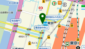 丸の内EV・HVタクシー乗り場の地図画像