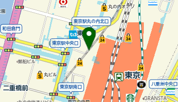 東京駅丸の内北口タクシー乗り場の地図画像