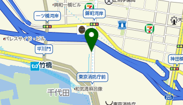 竹橋合同ビル前タクシー乗り場の地図画像