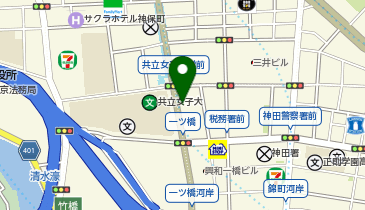 学士会館前タクシー乗り場の地図画像