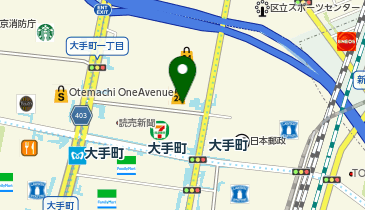 千代田区のkmタクシー乗り場の地図画像