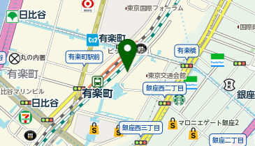 有楽町駅京橋口タクシー乗り場の地図画像
