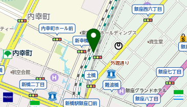 MKタクシー 銀座8丁目コリドー街のりばの地図画像
