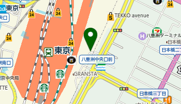 東京駅八重洲中央口タクシー乗降場の地図画像