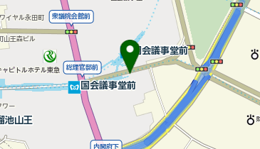 内閣府前タクシー乗り場の地図画像