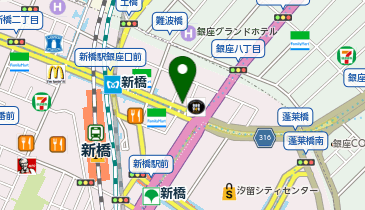 銀座9号優良タクシー乗り場の地図画像