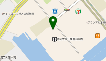 昭和大学江東豊洲病院タクシー乗り場の地図画像