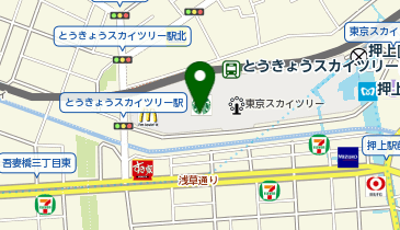 東京スカイツリータウンEV/HVタクシー乗り場の地図画像