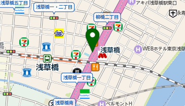 浅草橋駅前タクシー乗り場の地図画像