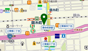錦糸町駅南口タクシー乗り場の地図画像