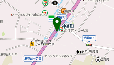 神谷町駅前タクシー乗り場の地図画像