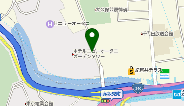 ホテルニューオータニガーデンタワータクシー乗り場の地図画像