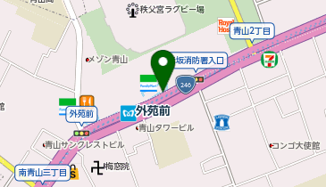 青山OMスクエア前優良タクシー乗り場の地図画像
