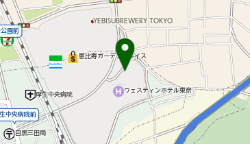 ウェスティンホテル東京タクシー乗り場の地図画像