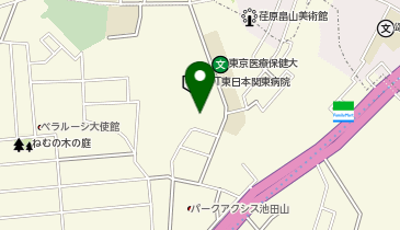 NTT東日本関東病院タクシー乗り場の地図画像