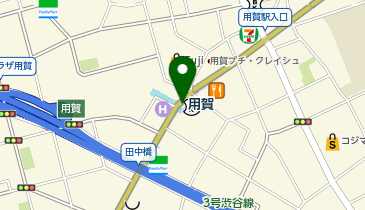 用賀駅前タクシー乗り場の地図画像