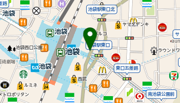 池袋駅東口タクシー乗り場の地図画像