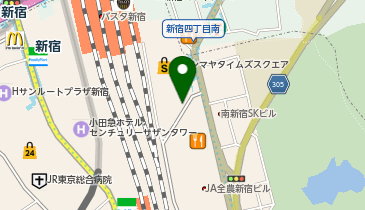 新宿タカシマヤタクシー乗り場の地図画像