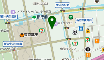 京王プラザホテル南館タクシー乗り場の地図画像