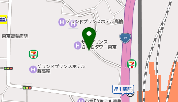 ザ・プリンスさくらタワータクシー乗り場の地図画像