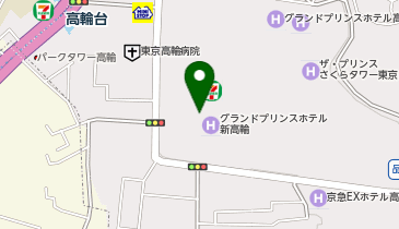 グランドプリンスホテル新高輪タクシー乗り場の地図画像