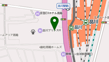 品川プリンスホテルタクシー乗り場の地図画像