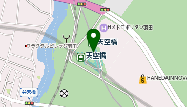 天空橋駅タクシー乗り場の地図画像
