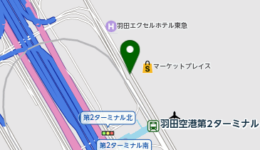 羽田空港第2ターミナル3番タクシー乗り場の地図画像