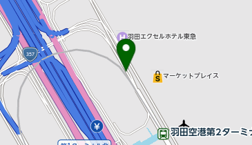羽田空港第2ターミナルハイヤー乗り場の地図画像
