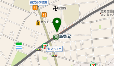 新柴又駅前タクシー乗り場の地図画像