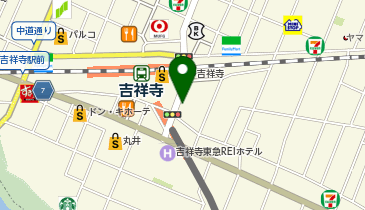 吉祥寺駅東口タクシー乗り場の地図画像