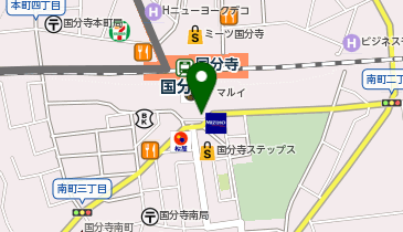 国分寺駅南口タクシー乗り場の地図画像