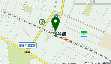 谷保駅前タクシー乗り場の地図画像