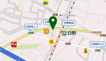 日野駅前タクシー乗り場の地図画像