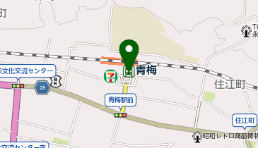 青梅駅前タクシー乗り場の地図画像