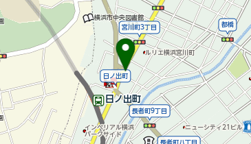 日の出町タクシー乗り場の地図画像