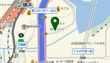 YCATタクシー乗り場の地図画像