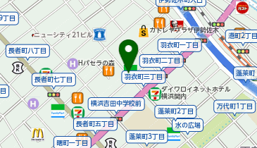 羽衣町タクシー乗り場の地図画像