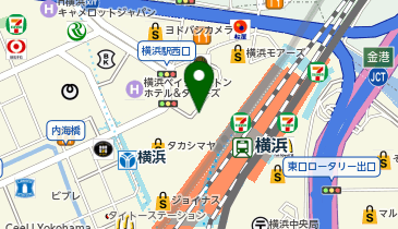 横浜駅西口タクシー乗り場の地図画像