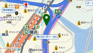 横浜駅東口タクシー乗り場の地図画像