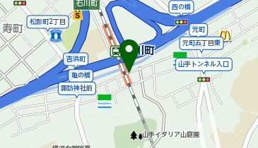 石川町駅元町口タクシー乗り場の地図画像