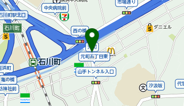 元町交差点前タクシー乗り場の地図画像