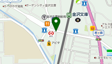 金沢文庫駅西口タクシー乗り場の地図画像