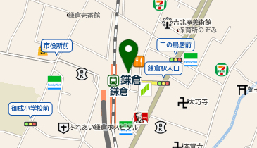 鎌倉駅東口タクシー乗り場の地図画像