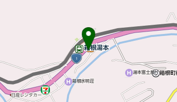 箱根湯本駅前タクシー乗り場の地図画像