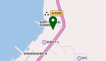 箱根関所前タクシー乗り場の地図画像