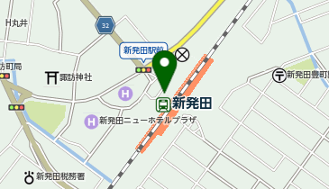 新発田駅前タクシー乗り場の地図画像