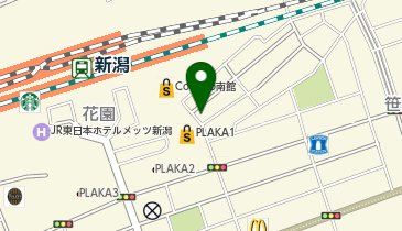 はとタクシー乗り場の地図画像