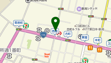 西堀通6番町タクシー乗り場(北向き)の地図画像