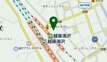 越後湯沢駅東口タクシー乗り場の地図画像